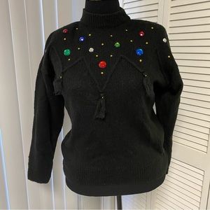 Anytime Glitz Women’s Bejeweled Sweater Size Large